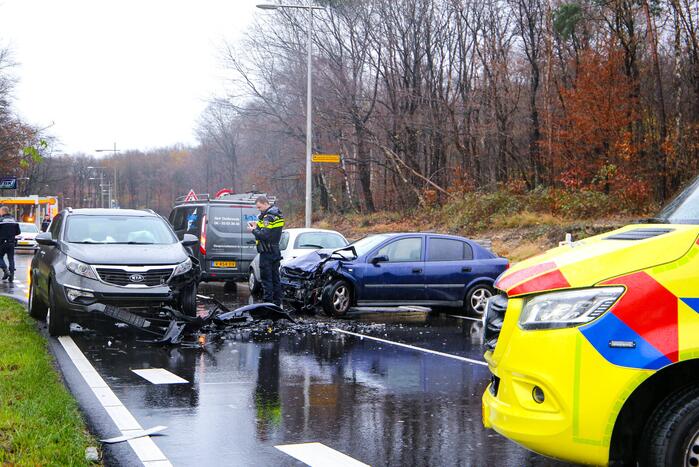 Vier personen gewond bij ongeval