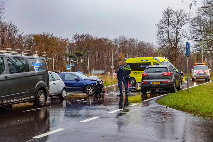Vier personen gewond bij ongeval