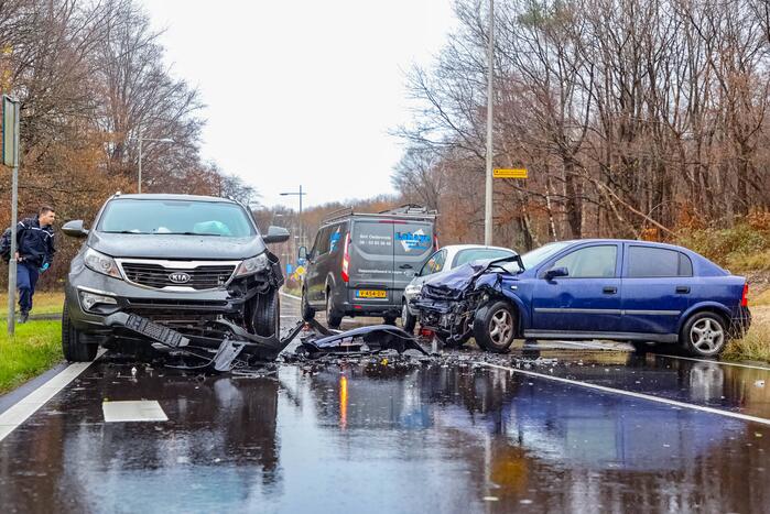 Vier personen gewond bij ongeval