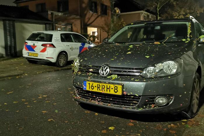 Automobilist rijdt rechtdoor rotonde over en vlucht
