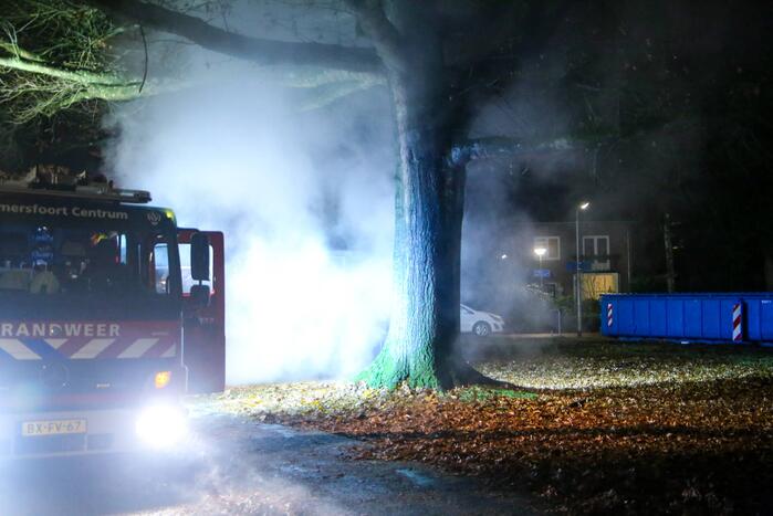 Veel rookontwikkeling door brand in dixi