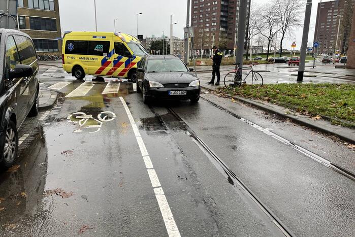 Ongeval tussen auto en fietser