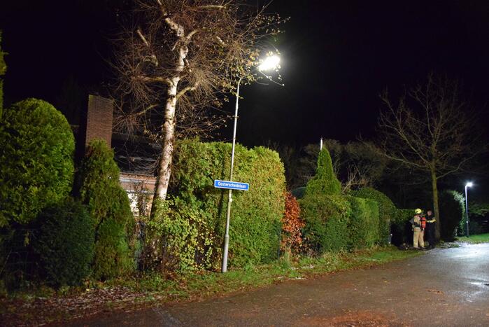 Schoorsteenbrand bij vrijstaande woning