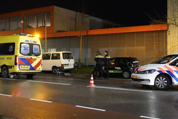 Fietsster gewond bij aanrijding
