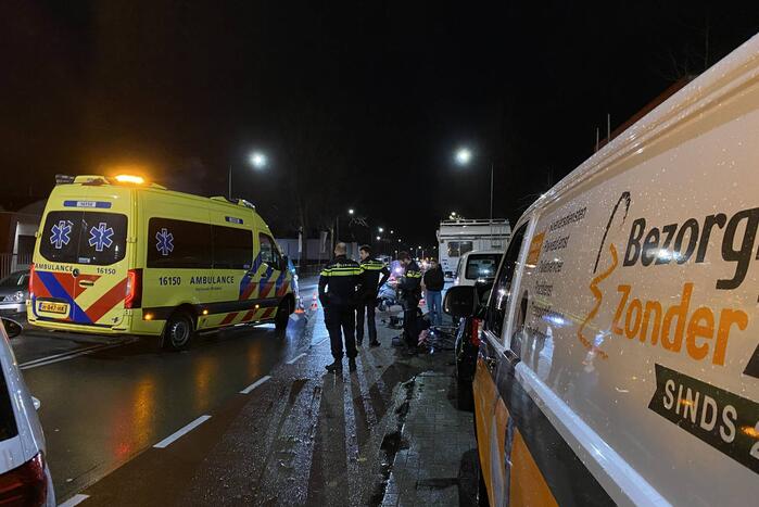 Fietsster gewond bij aanrijding