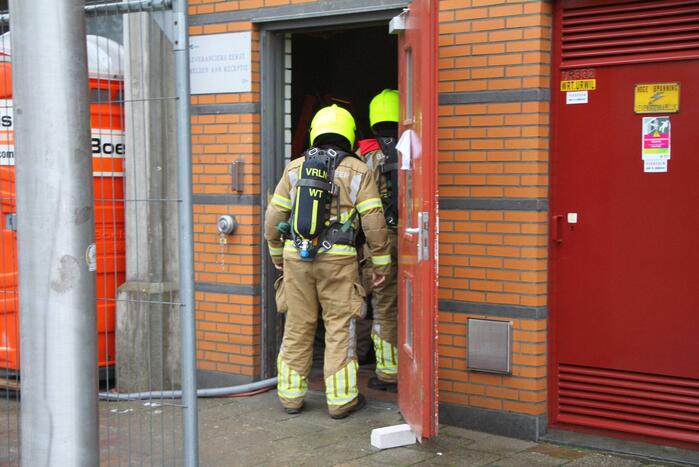 Gasleiding geraakt bij werkzaamheden in parkeergarage
