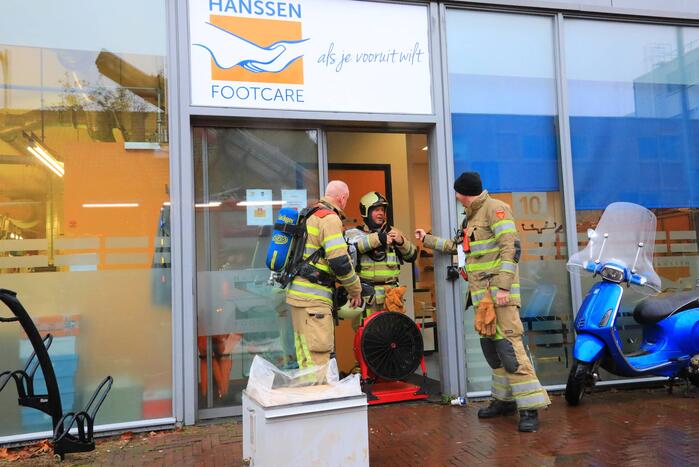 Brand in winkel van Hanssen footcare