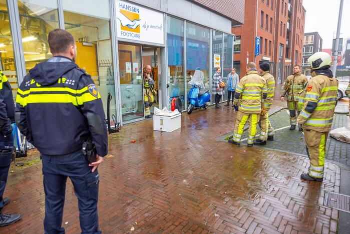 Brand in winkel van Hanssen footcare