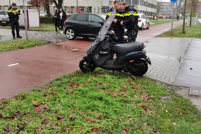 Scooterrijder aangereden op fietspad