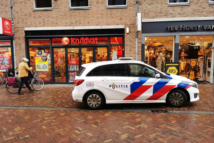 Politie onderzoekt overval op het Kruidvat