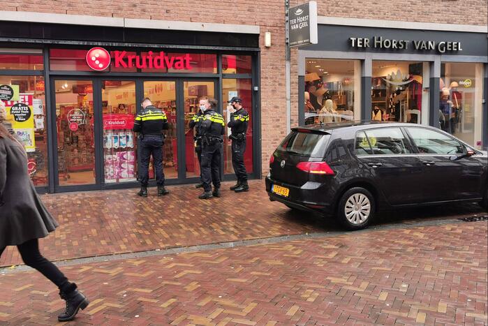 Politie onderzoekt overval op het Kruidvat