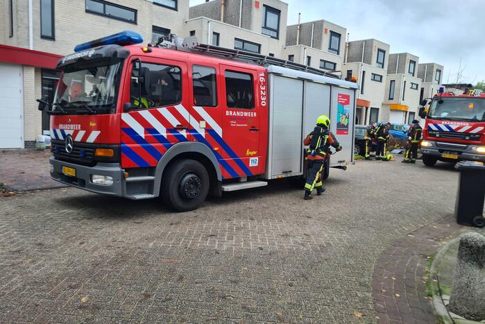 Schoorstenbrand in woning
