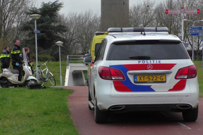 Ongeval tussen fiets en snorscooter