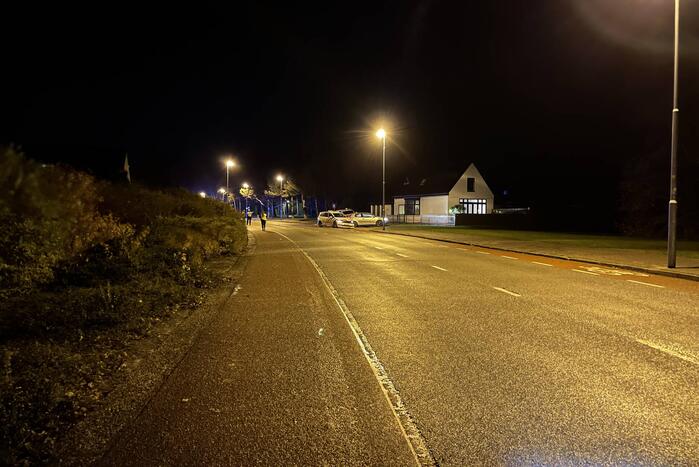 Auto klemgereden na achtervolging