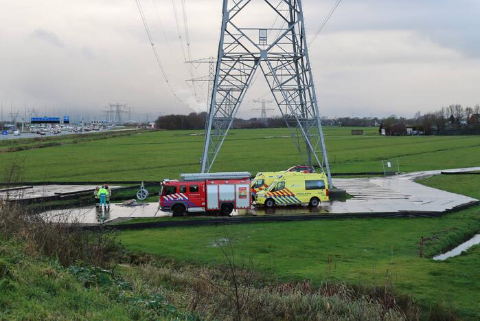 Auto te water geraakt