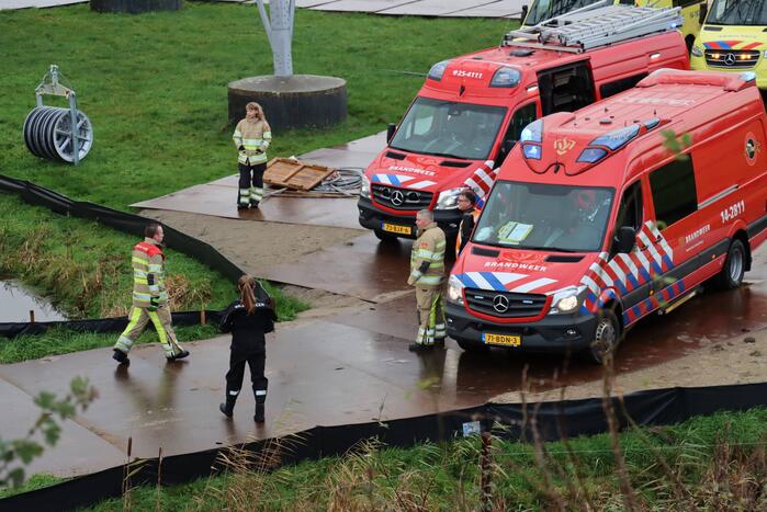 Auto te water geraakt