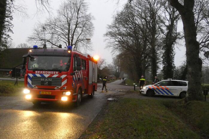 Hulpdiensten ingezet voor woningbrand