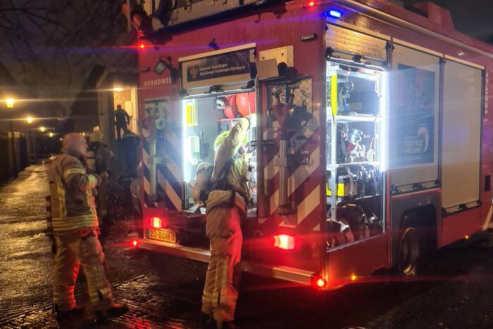 Groot alarm om brand in pan