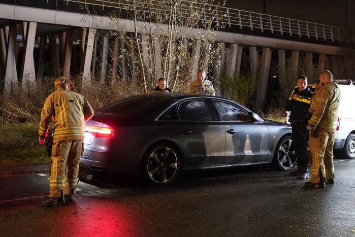 Flinke schade aan personenauto door brand