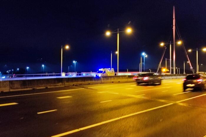 Traumahelikopter landt voor rendez-vous op N781