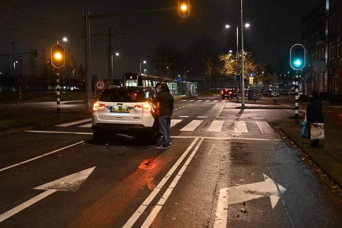 Schade na kop-staart aanrijding