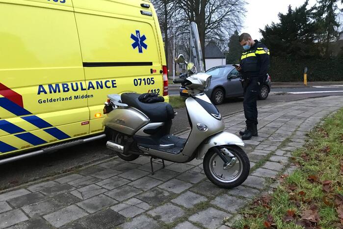 Scooterrijder ten val gekomen