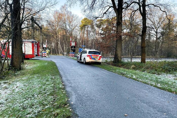 Geen treinverkeer door aanrijding met trein op overweg