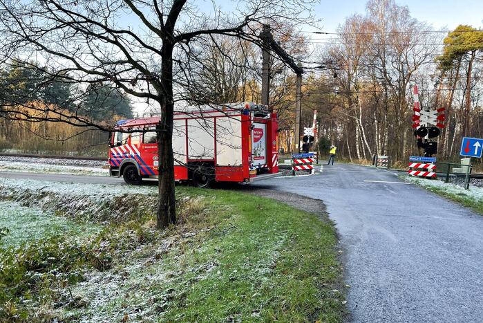 Geen treinverkeer door aanrijding met trein op overweg