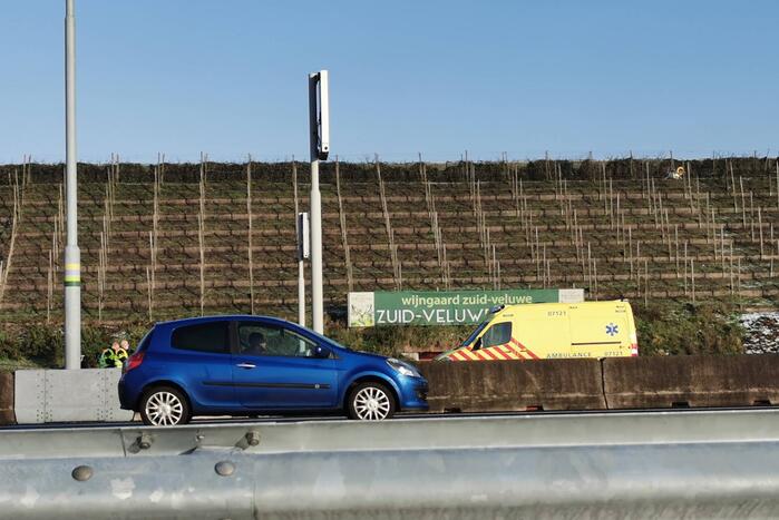 Twee voertuigen betrokken bij botsing op snelweg