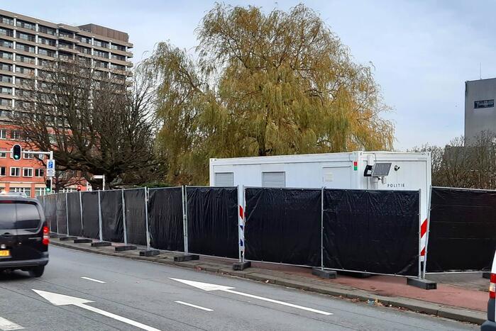 Weg afgesloten door reconstructie in politie-onderzoek