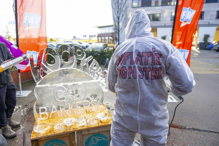 Bakkerijmedewerkers voeren actie voor een goede CAO