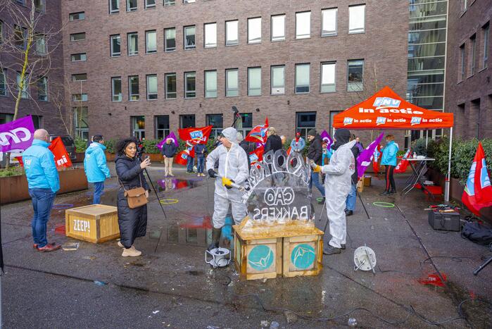 Bakkerijmedewerkers voeren actie voor een goede CAO