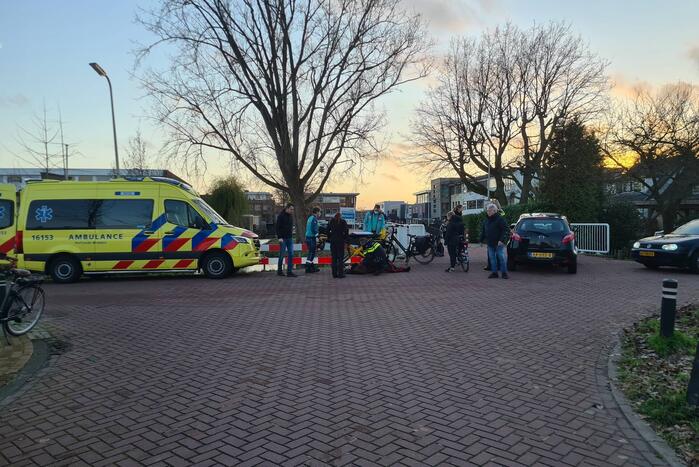 Botsing tussen twee fietsers