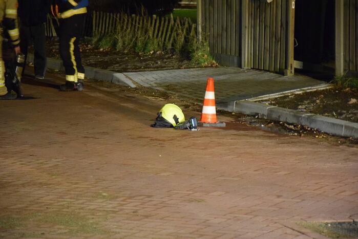 Brandweer sluit straat af door gaslekkage