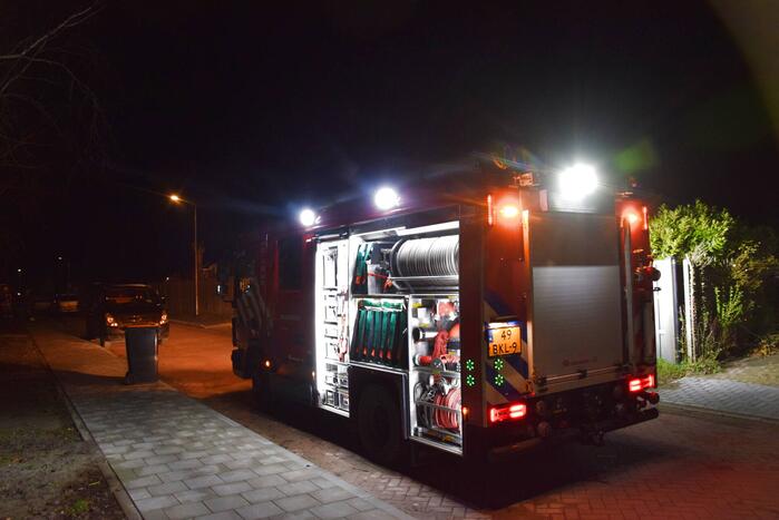Brandweer sluit straat af door gaslekkage
