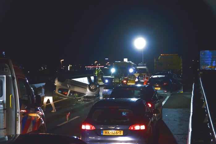 Zes auto's betrokken bij ongeval
