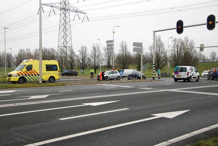 Crash bij op- en afrit van N31