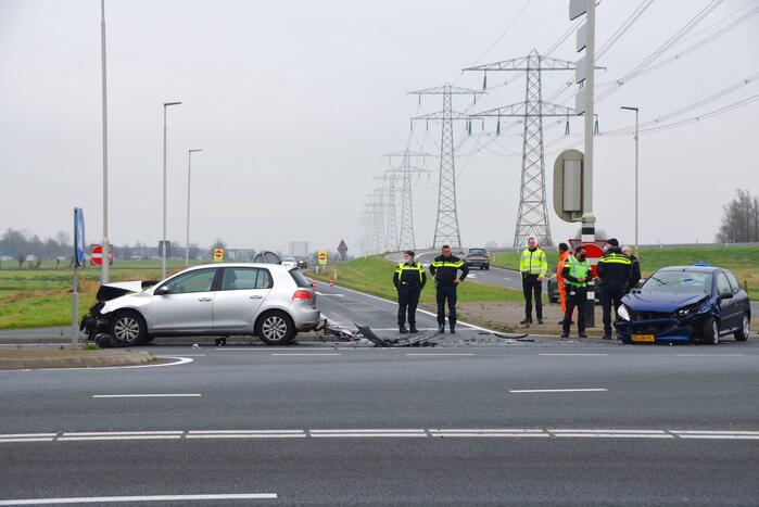 Crash bij op- en afrit van N31