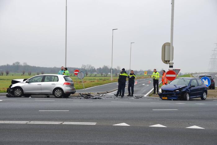 Crash bij op- en afrit van N31