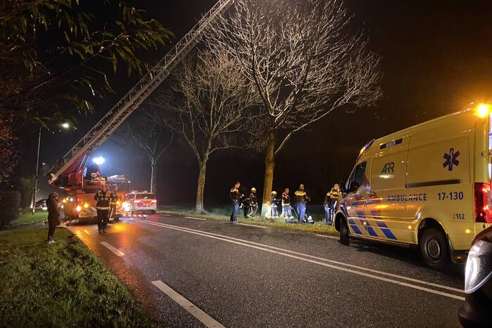 Automobilist ernstig gewond bij ernstig ongeval