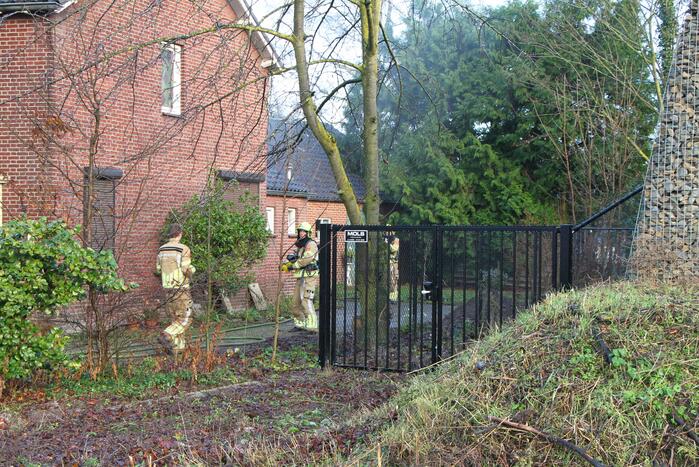 Veel rook bij brand in woning