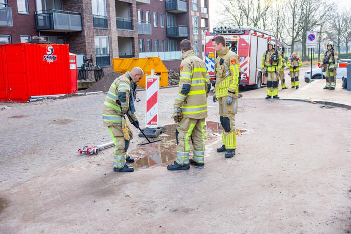 Brand in ondergrondse PMD-container