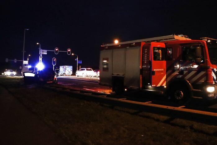 Auto verwoest door brand