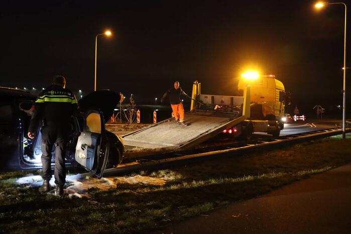 Auto verwoest door brand