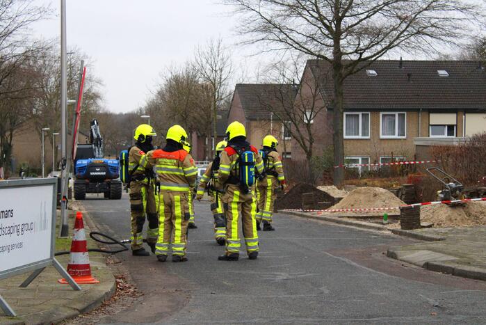 Straat afgesloten na sterke gaslucht