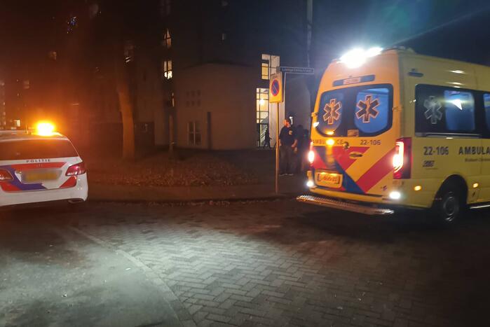 Personenauto in botsing met voetganger