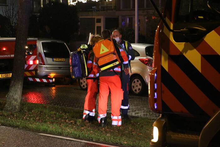 Traumateam assisteert bij incident in woning