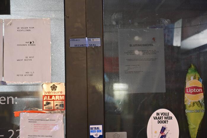 Supermarkt gesloten op last van burgemeester