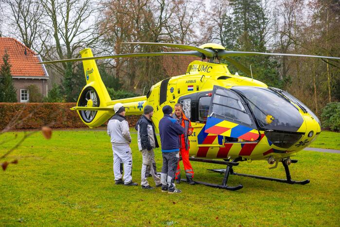 Traumahelikopter landt op terrein Klooster Sint Joseph
