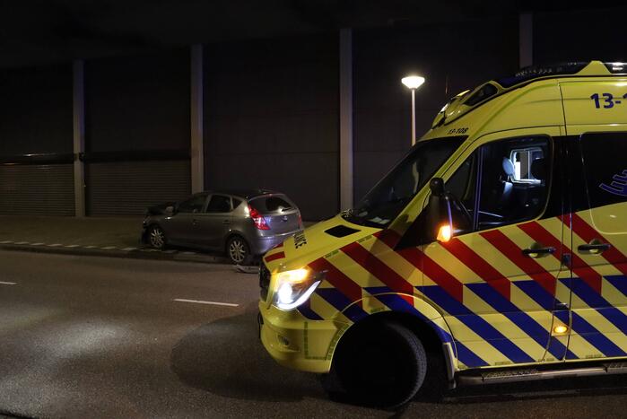 Auto gecrasht na ongeval